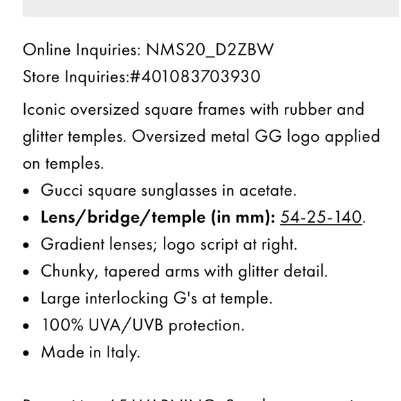 Gucci Sunglasses - Picture 6 of 6